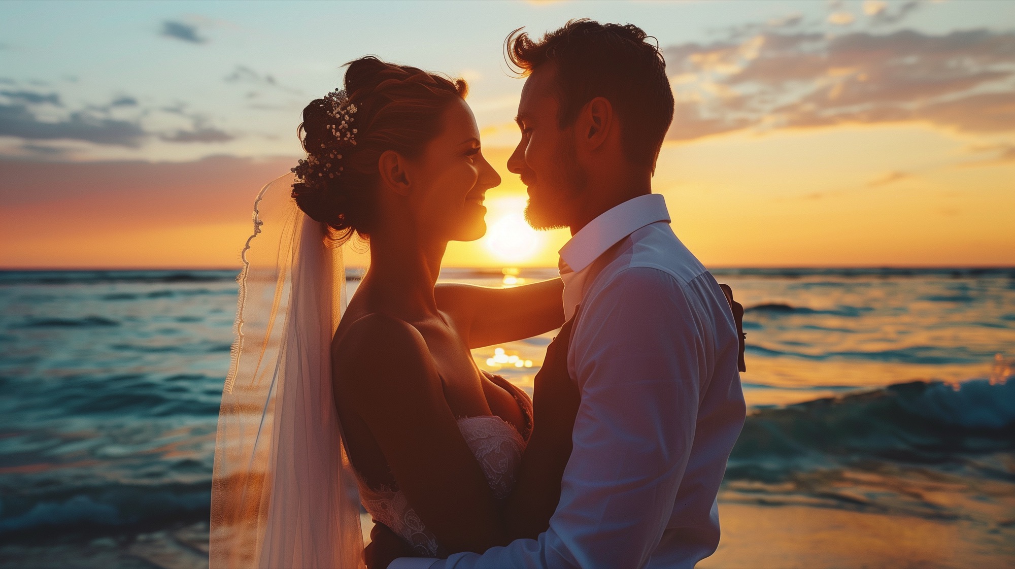 Pareja al atardecer